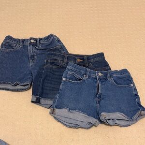 Girls  denim Shorts Trio